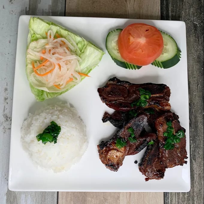 Grilled Short Ribs Platter.